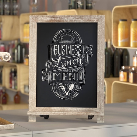 Flash Furniture Weathered Magnetic Tabletop/Hanging Chalkboard HFKHD-GDI-CRE8-822315-GG